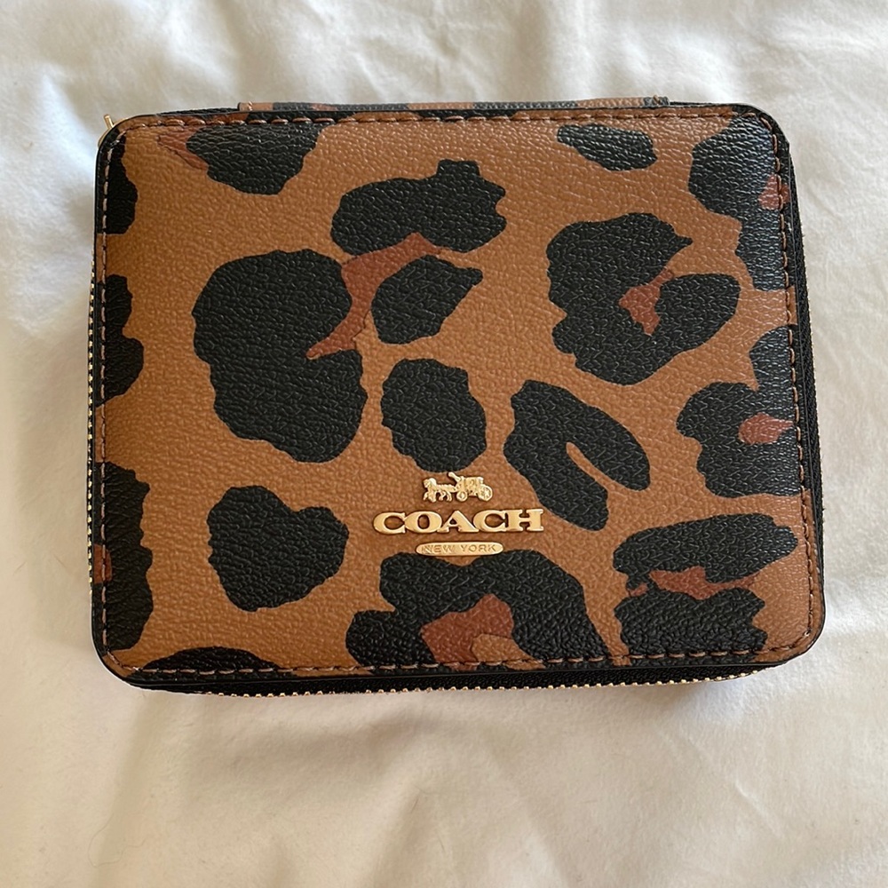 NWT Coach Animal Print Jewelry Box